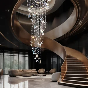 VER2340 Butterfly Shape Led Crystal Chandelier