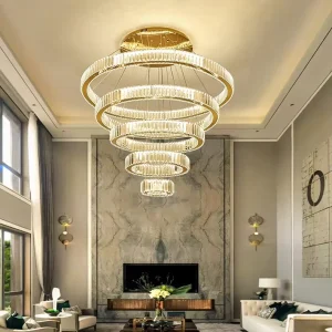 VER2337 Led Aluminum Gold Hanging Light