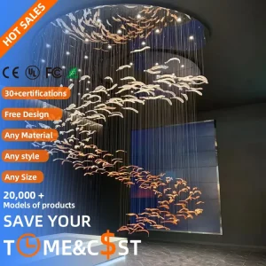 VER2341 Nordic Modern LED Crystal Chandelier