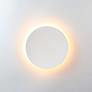 VER2353 Minimalist Round/Square Outdoor Wall Lamp LED Black/White
