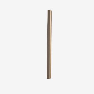 VER2366 Edge Sleek Minimalist Rimless Linear Metal Outdoor Wall Light, Gray