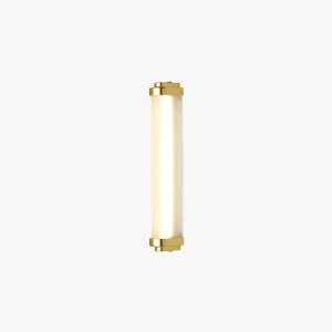 VER2356 Edge Minimalist Cylindrical Metal Outdoor Wall Lamp, Black/Gold/Silver