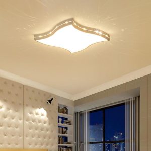 VER2376 Waved Square Modern Crystal Flush Mount Light LED Baby Kids Bedroom